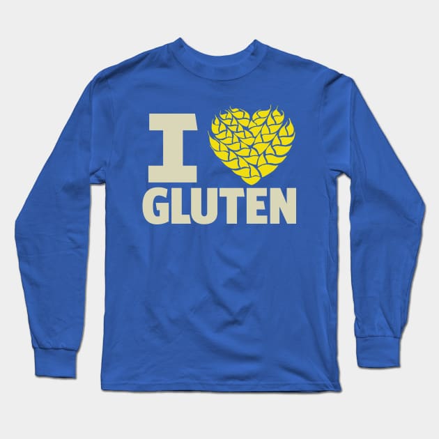 I Heart Gluten Long Sleeve T-Shirt by JohnWarfel